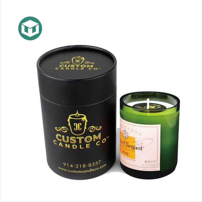 Black Cylinder Gift Box Mockup Free 1