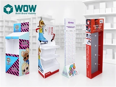 cardboard FSDU display formats for retail placement planning