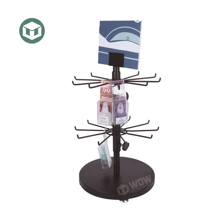 Keychain Display Stand with Plastic Hooks