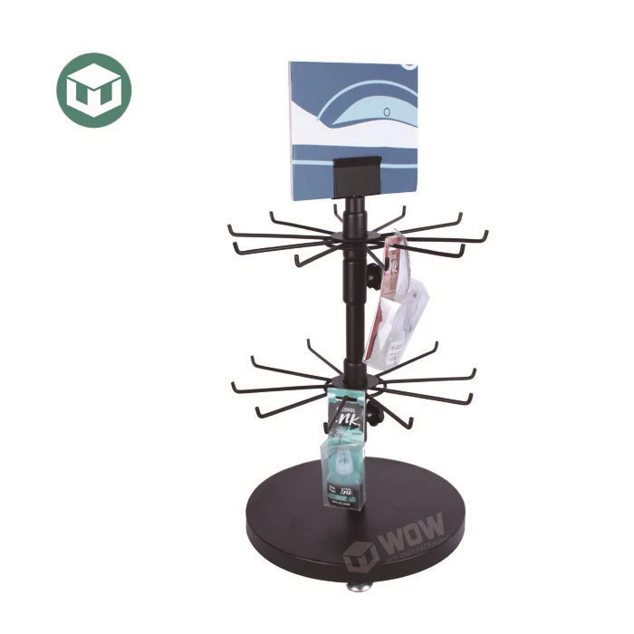 Keychain Display Stand with Plastic Hooks